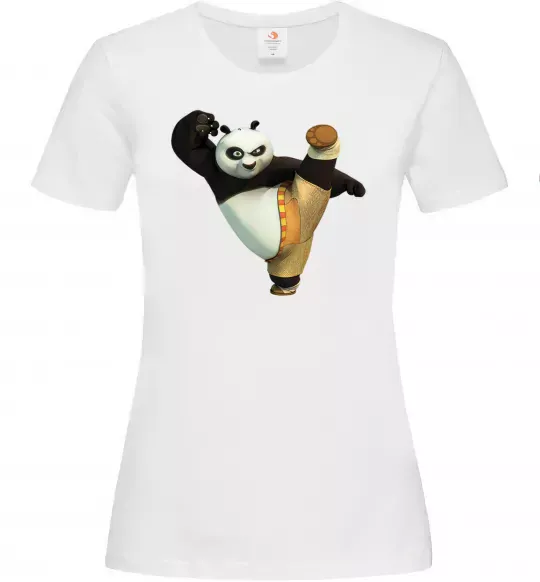 Жіноча футболка Kung Fu Panda Білий фото