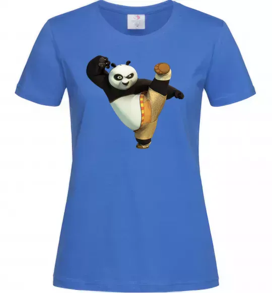 Жіноча футболка Kung Fu Panda Яскраво-синій фото