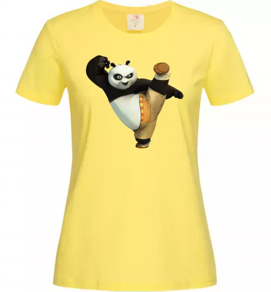 Жіноча футболка Kung Fu Panda Лимонний фото