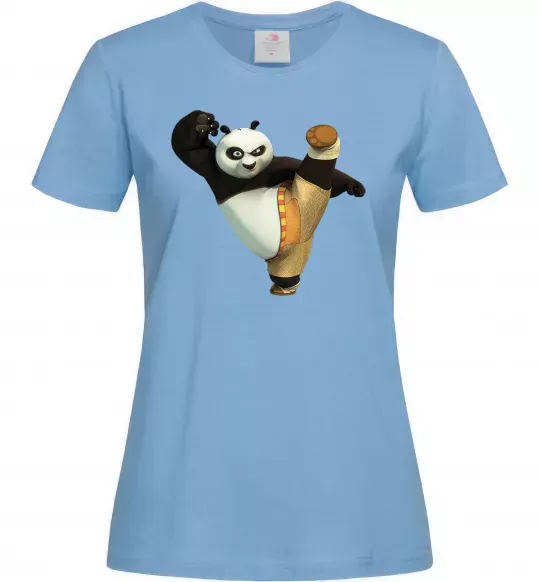 Жіноча футболка Kung Fu Panda Блакитний фото