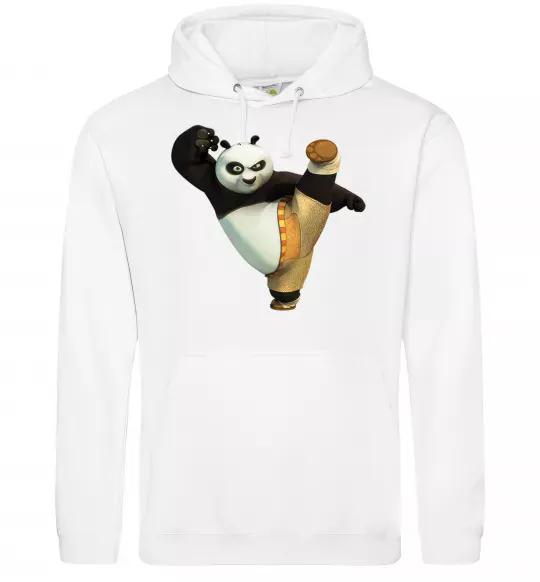 Мужская толстовка (худи) Kung Fu Panda Белый фото