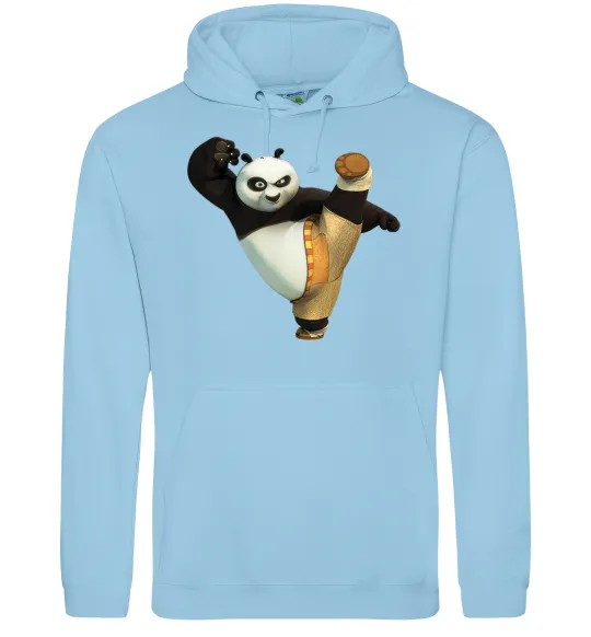 Чоловіча толстовка (худі) Kung Fu Panda Блакитний фото