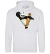 Женская толстовка (худи) Kung Fu Panda Серый меланж фото