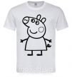 Чоловіча футболка Peppa pig Білий фото