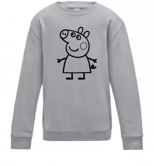 Детский Свитшот Peppa pig Серый меланж фото