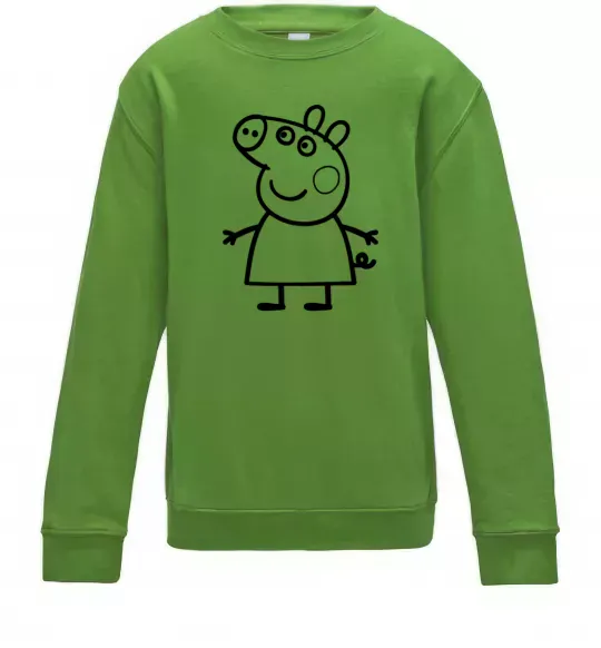 Детский Свитшот Peppa pig Лаймовый фото