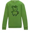 Детский Свитшот Peppa pig Лаймовый фото
