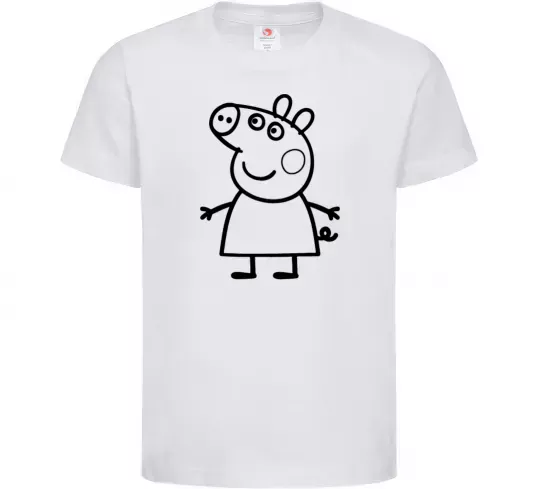 Детская футболка Peppa pig Белый фото