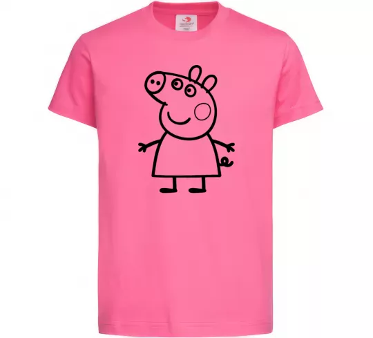 Детская футболка Peppa pig Ярко-розовый фото