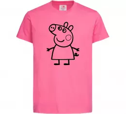 Детская футболка Peppa pig Ярко-розовый фото
