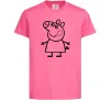 Детская футболка Peppa pig Ярко-розовый фото