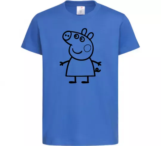 Детская футболка Peppa pig Ярко-синий фото