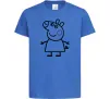 Детская футболка Peppa pig Ярко-синий фото