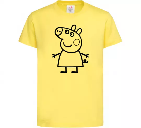 Детская футболка Peppa pig Лимонный фото