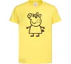 Детская футболка Peppa pig Лимонный фото