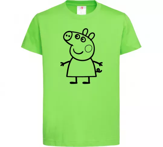 Детская футболка Peppa pig Лаймовый фото