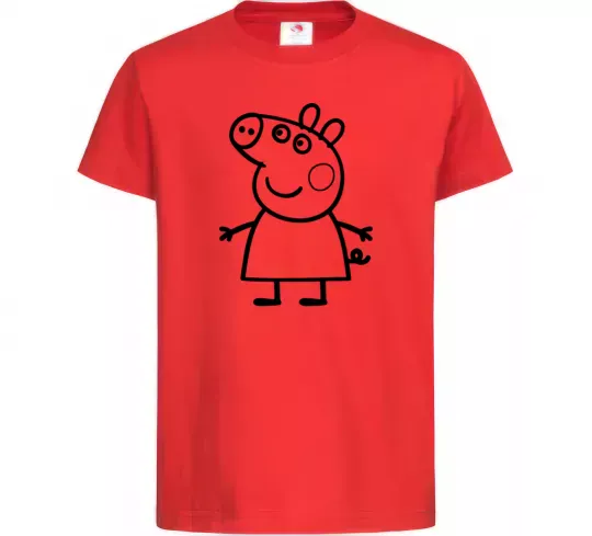 Детская футболка Peppa pig Красный фото