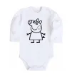 Детский боди Peppa pig Белый фото