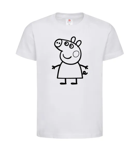 Дитяча футболка Peppa pig Білий фото