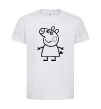 Дитяча футболка Peppa pig Білий фото