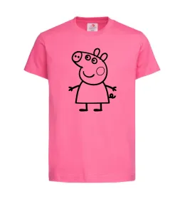 Детская футболка Peppa pig Ярко-розовый фото