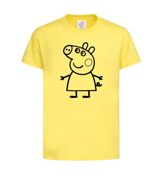 Дитяча футболка Peppa pig Лимонний фото