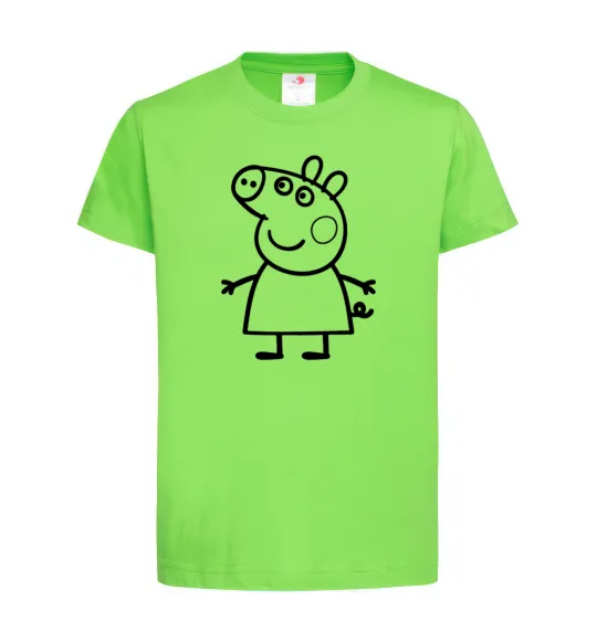 Дитяча футболка Peppa pig Лаймовий фото