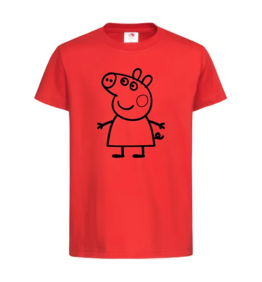 Дитяча футболка Peppa pig Червоний фото