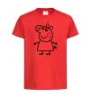 Дитяча футболка Peppa pig Червоний фото