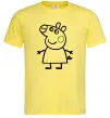 Мужская футболка Peppa pig Лимонный фото