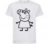 Дитяча футболка Peppa pig Білий фото