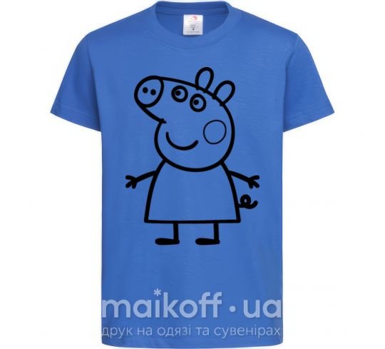 Дитяча футболка Peppa pig Яскраво-синій фото