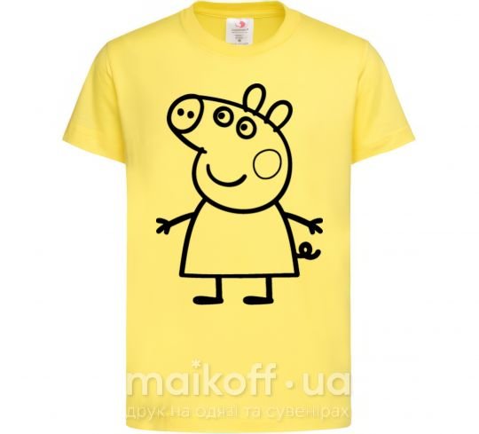 Дитяча футболка Peppa pig Лимонний фото