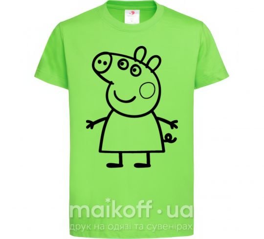 Детская футболка Peppa pig Лаймовый фото