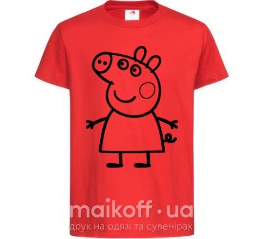 Дитяча футболка Peppa pig Червоний фото