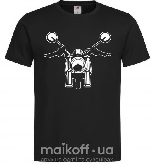 Чоловіча футболка Bike байкера Чорний фото