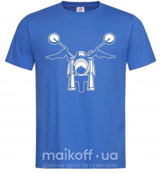 Мужская футболка Bike байкера Ярко-синий фото