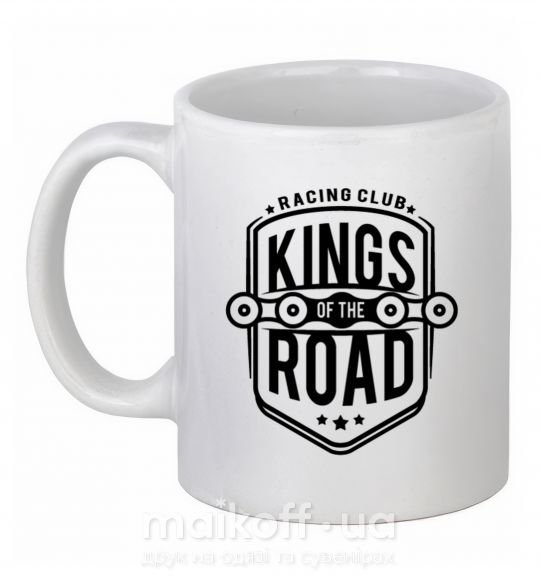 Чашка керамическая Kings of the road Белый фото