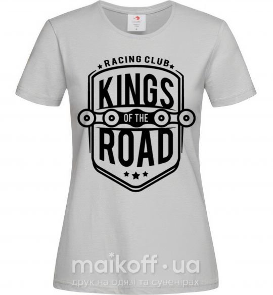 Женская футболка Kings of the road Серый фото