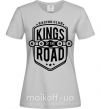 Женская футболка Kings of the road Серый фото