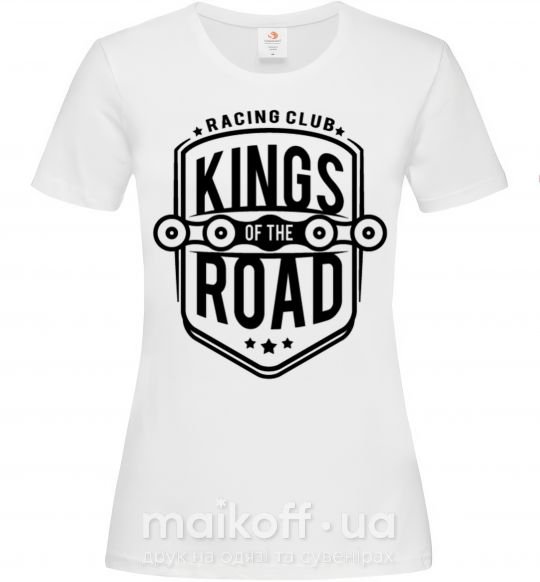 Женская футболка Kings of the road Белый фото