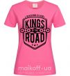Женская футболка Kings of the road Ярко-розовый фото