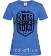 Женская футболка Kings of the road Ярко-синий фото