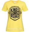 Жіноча футболка Kings of the road Лимонний фото