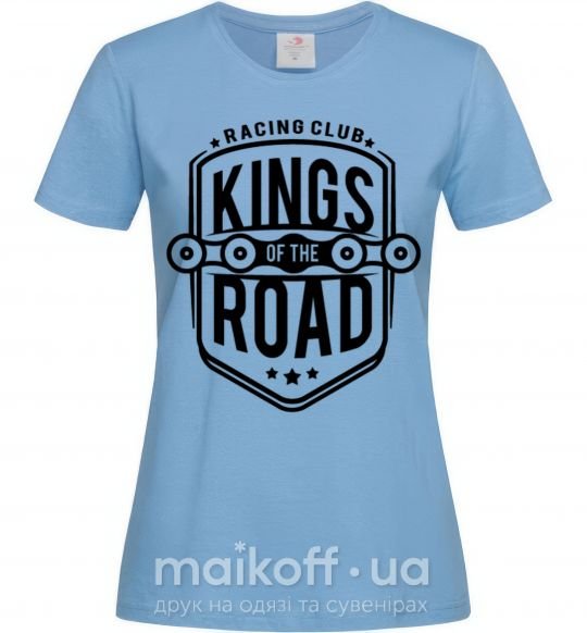 Жіноча футболка Kings of the road Блакитний фото