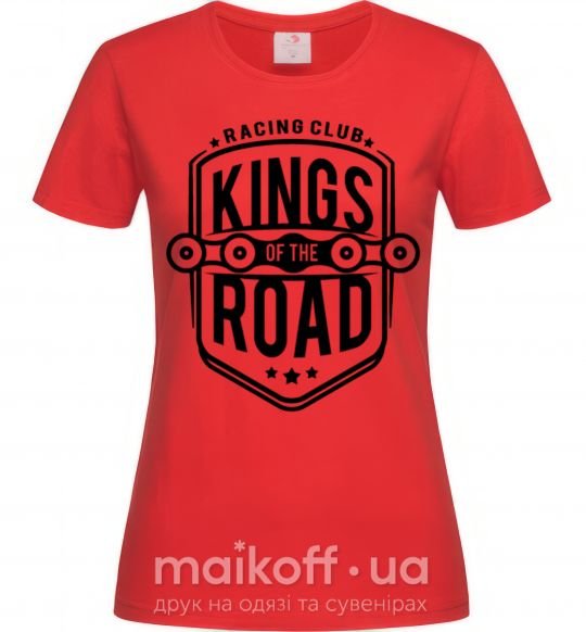 Женская футболка Kings of the road Красный фото