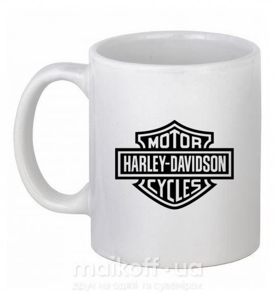 Чашка керамічна Harley Davidson Білий фото