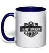 Чашка з кольоровою ручкою Harley Davidson Глибокий темно-синій Чашка з кольоровою ручкою Harley Davidson Глибокий темно-синій фото