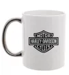 Чашка з кольоровою ручкою Harley Davidson Срібло Чашка з кольоровою ручкою Harley Davidson Срібло фото
