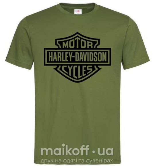 Мужская футболка Harley Davidson Оливковый фото